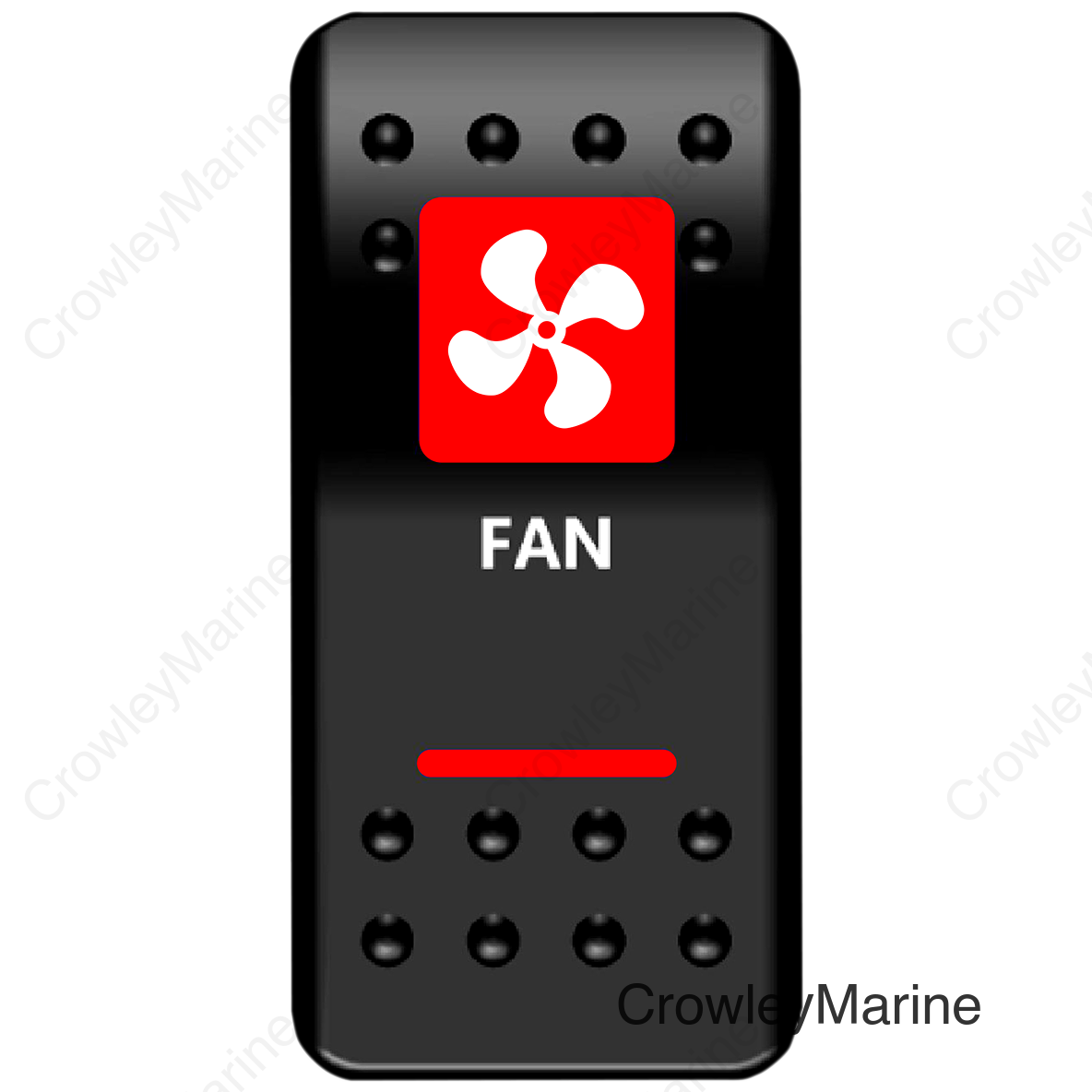 SWITCH FAN POWER RED