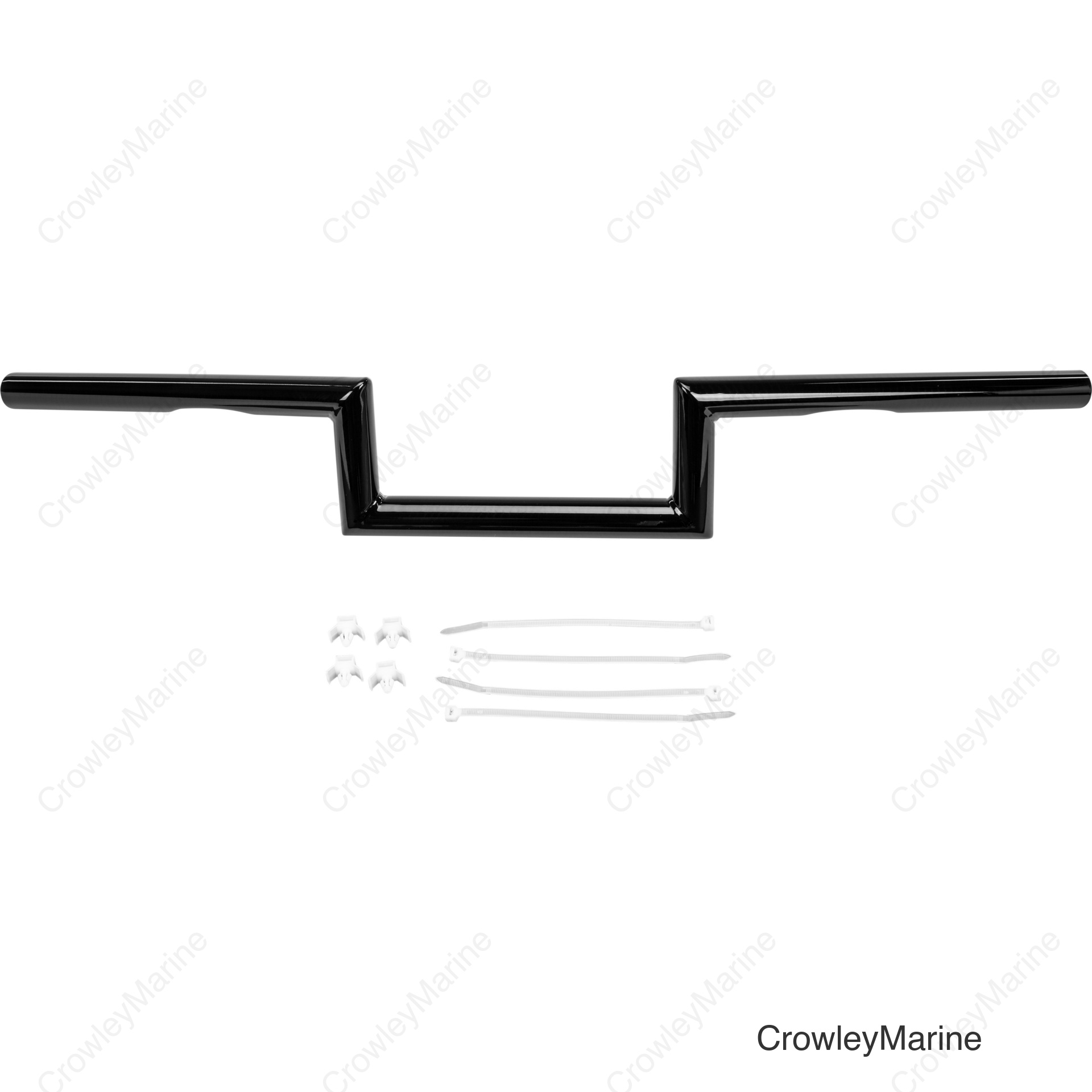 1" Z-BAR DIMPLED 4" GLOSS BLACK