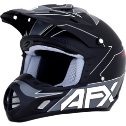FX-17 Helmet - Aced - Matte Black/White - Large thumbnail-8