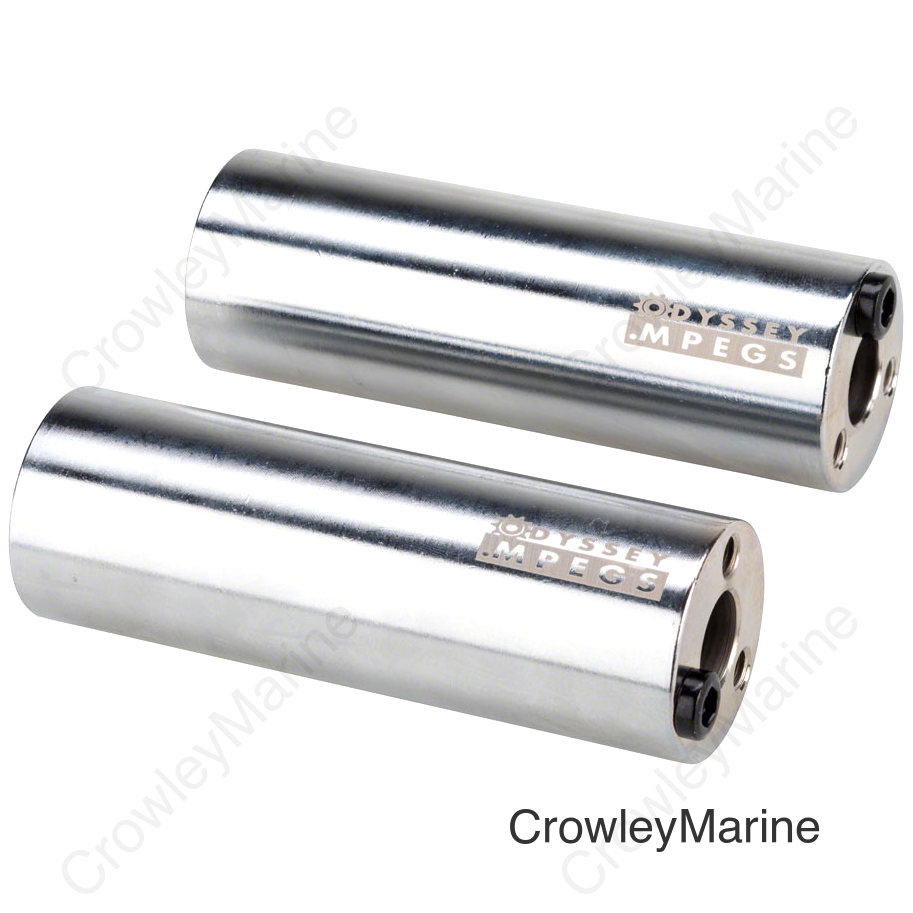 Odyssey MPEG 14mm Pegs with 3/8 Adaptor Sold In Pairs Chrome