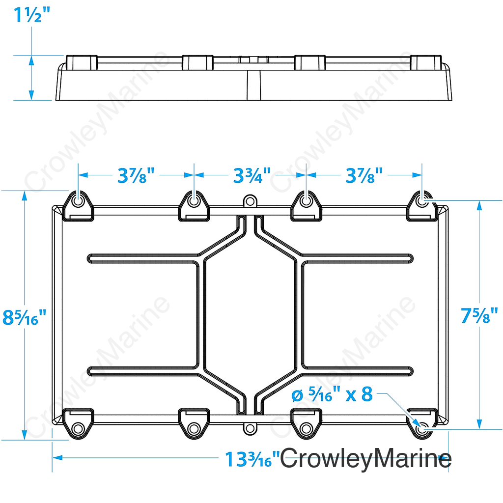 Seachoice Battery Tray, Group 29
