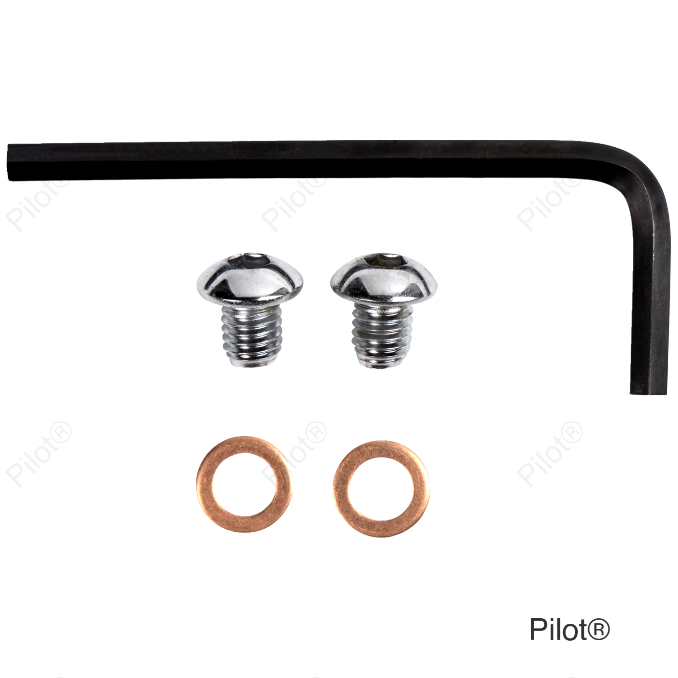 Drain Plug - Fork - Button-Head - Chrome