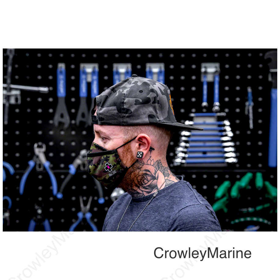 Muc-Off Reusable Face Mask - Woodland Camo Large