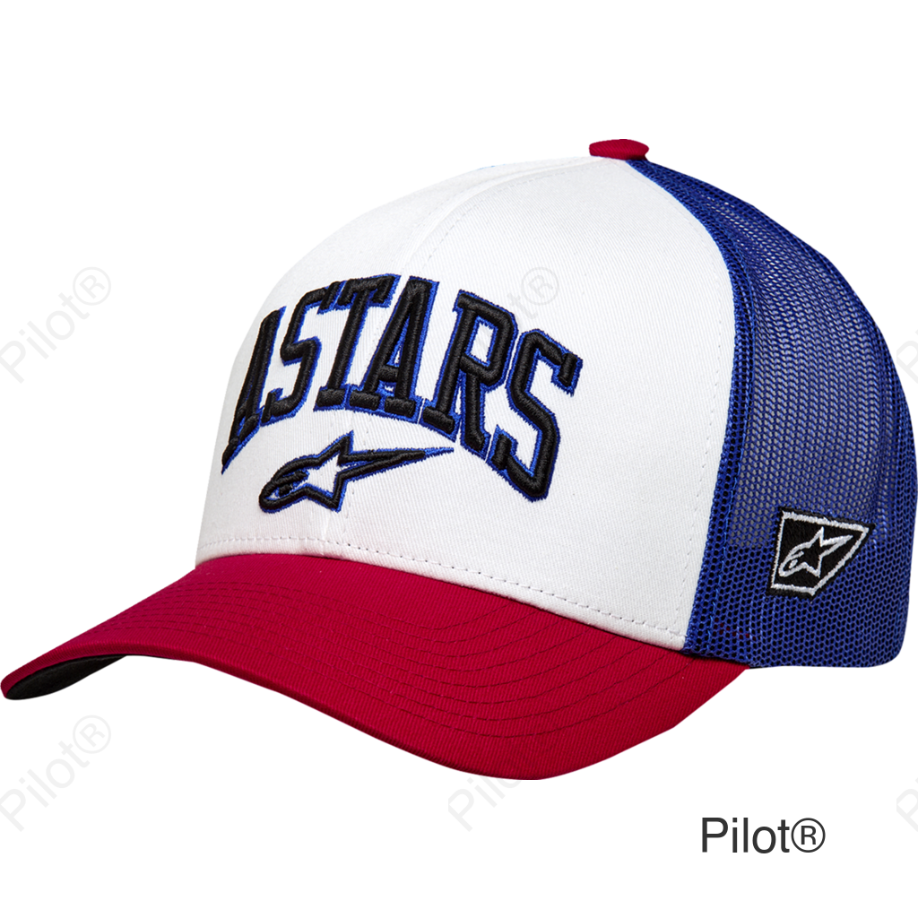 Dunker Hat - White/Red/Blue - One Size
