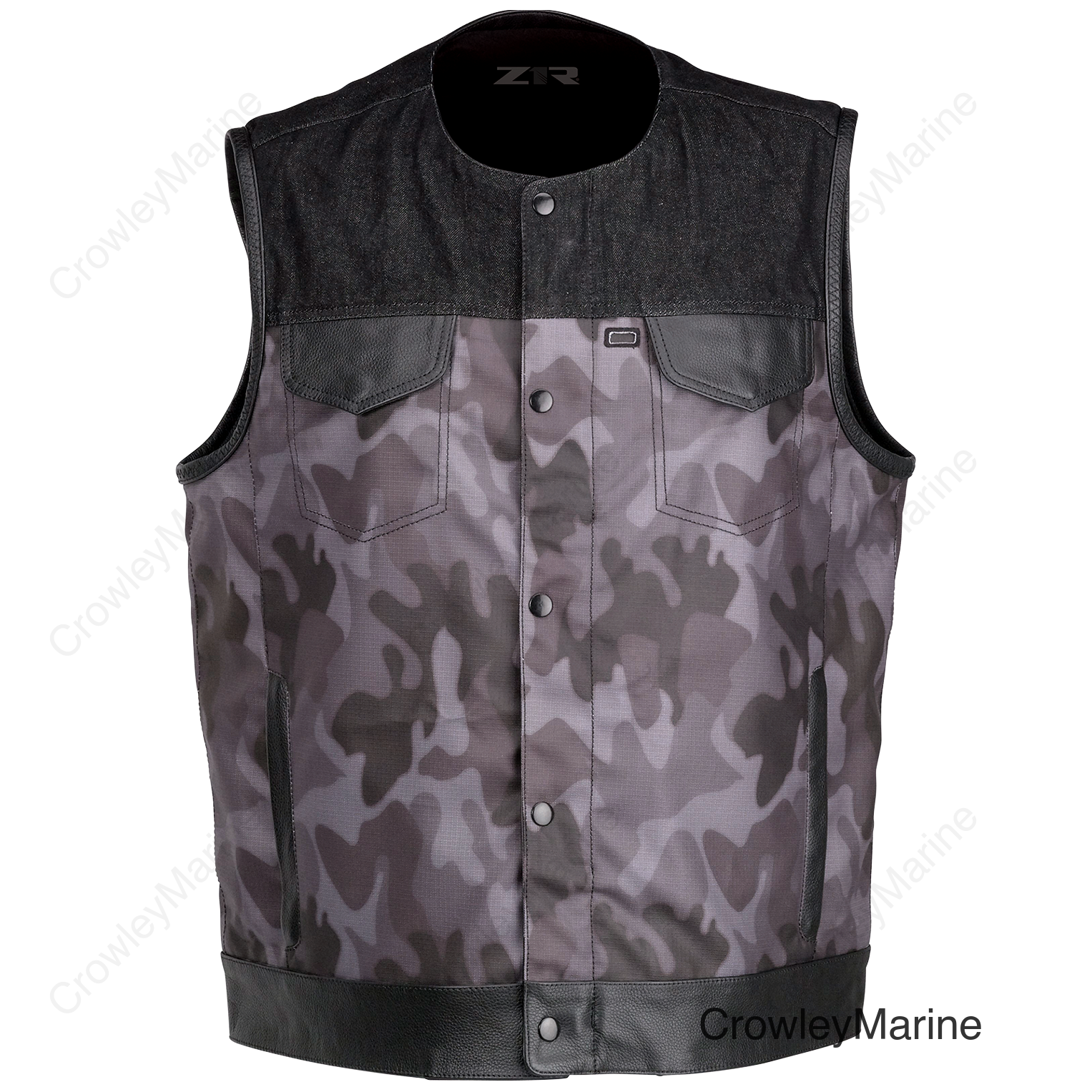 VEST TX NGTFRCAM BK/GY SM