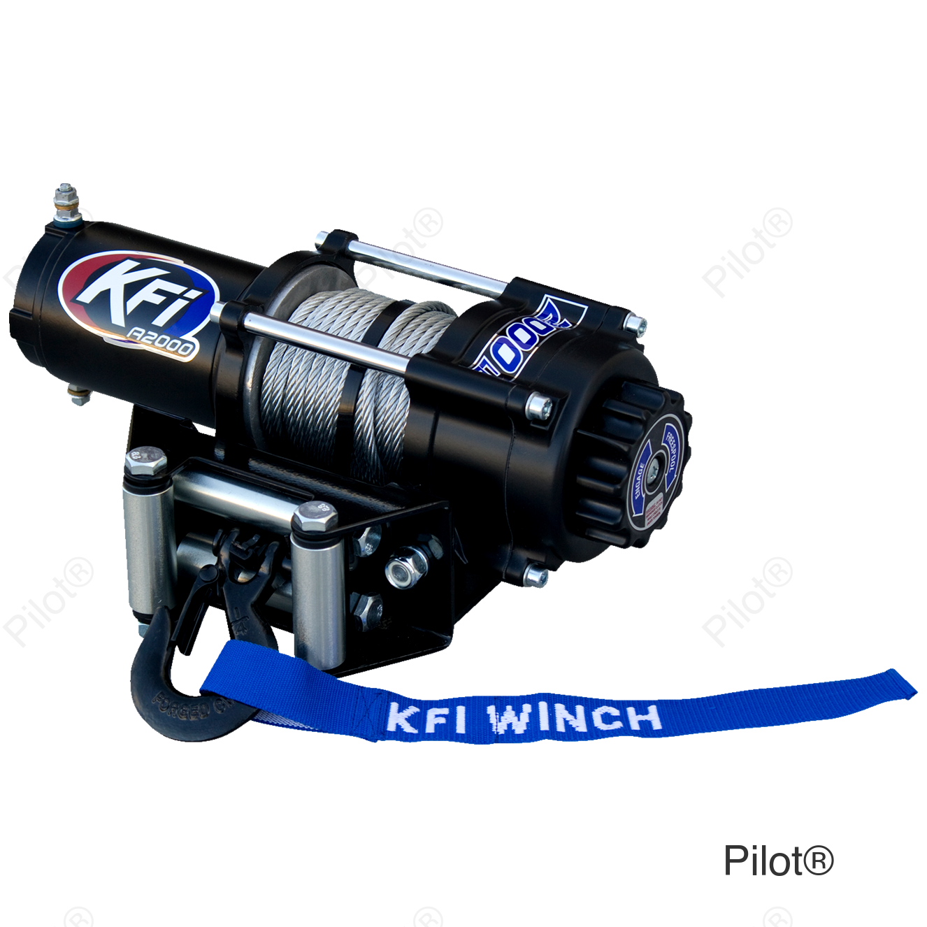 A2000 ATV Winch - 2000 lb - Steel Cable