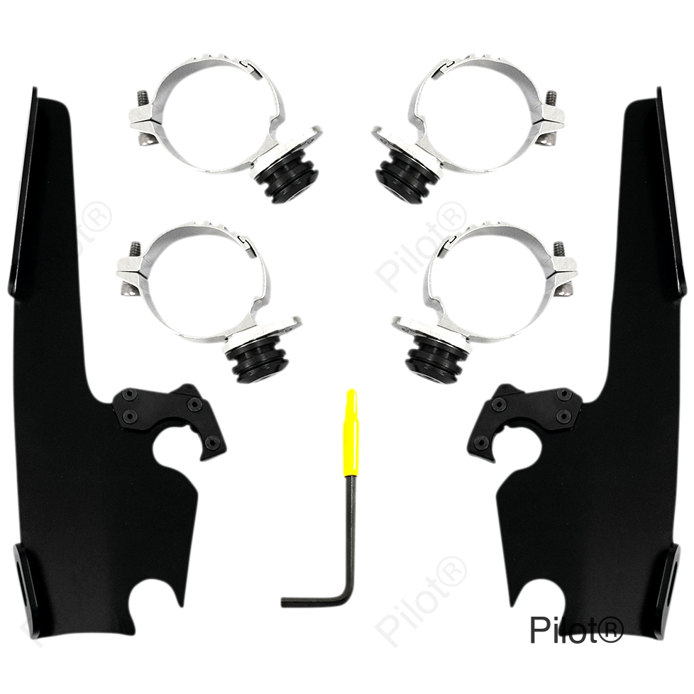 Fats/Slim Windshield Trigger Lock Complete Mount Kit - Black - XL