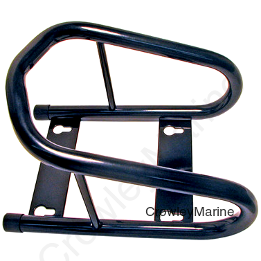 Motorcycle Wheel Chock, Black Powder Coat, 6.5" (404652)