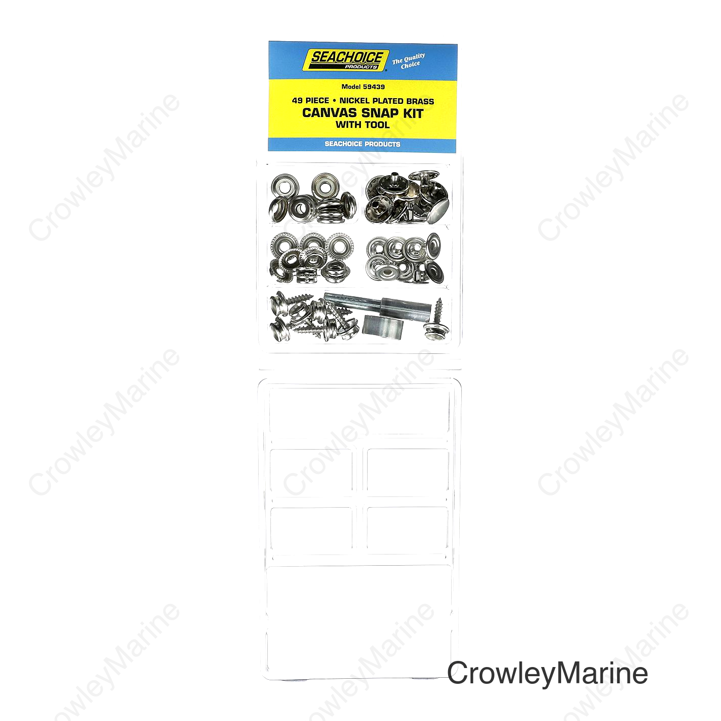 Seachoice 49-Piece Canvas Snap Kit with Tool, for Boat Covers and Canvas Covers