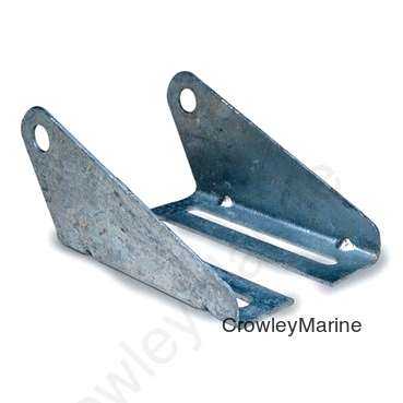 Marine Roller Bracket, Split Panel, Galvanized, One Pair (LH/RH) (407036)