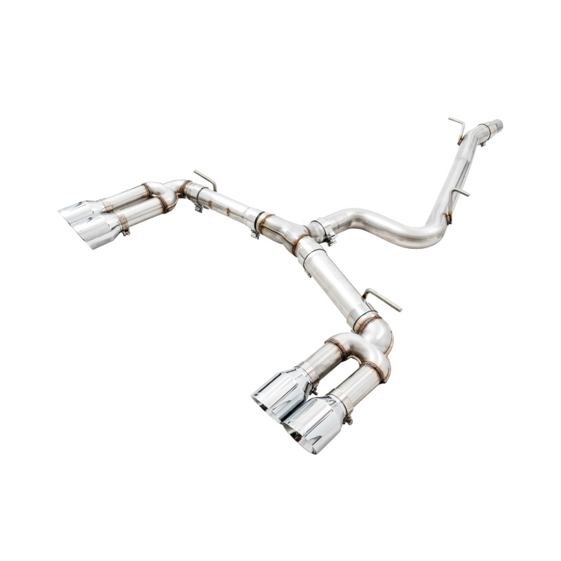 AWE Tuning Audi 8V S3 Track Edition Exhaust w/Chrome Silver Tips 102mm