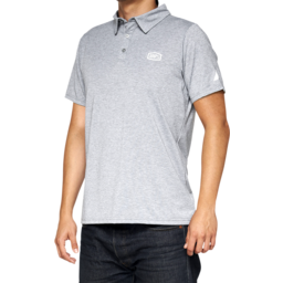 Corpo Polo Shirt - Heather Gray/White - XL