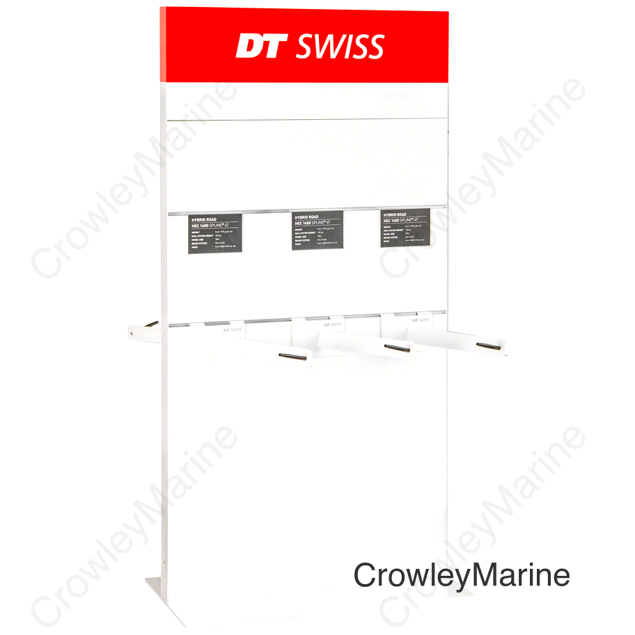 DT Swiss POP Display - Freestanding Wheel Display Package with wheel hangers and info cards 6 pcs *Damaged Packaging*