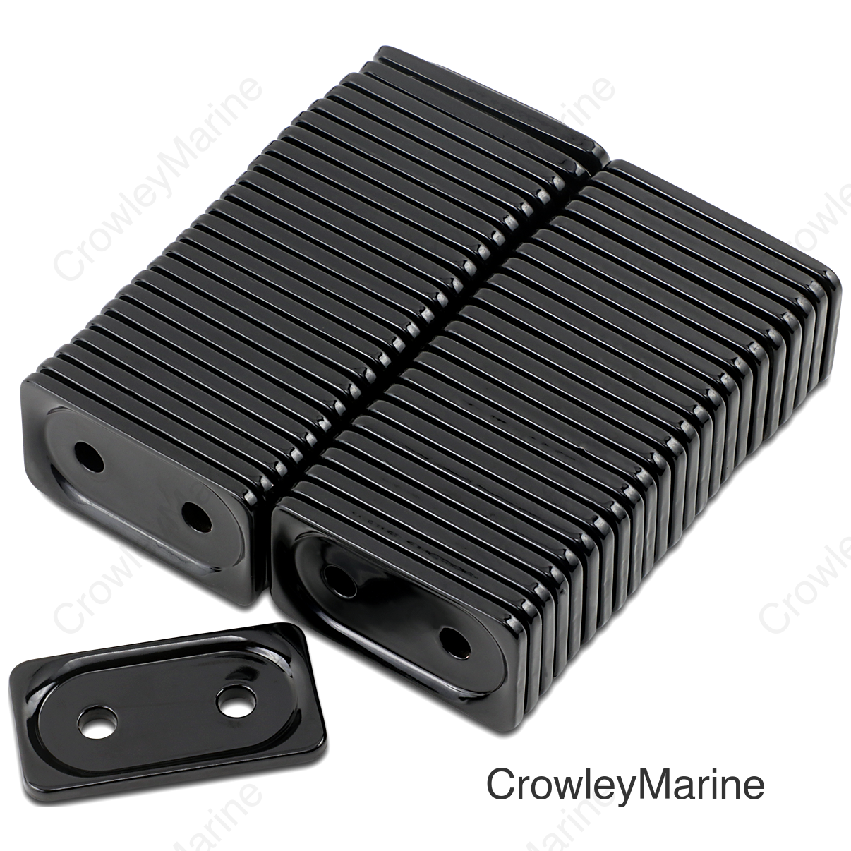Support Plates - Black - Double - 48 Pack