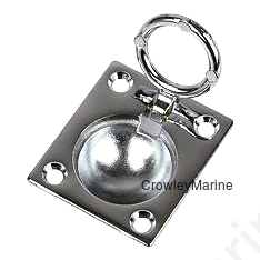 Sea-Dog 2224101 Ring Pull, Chrome, A:2-1/2" , B:2", C:3/16", D:1/8", E:1-1/2", #8 FH
