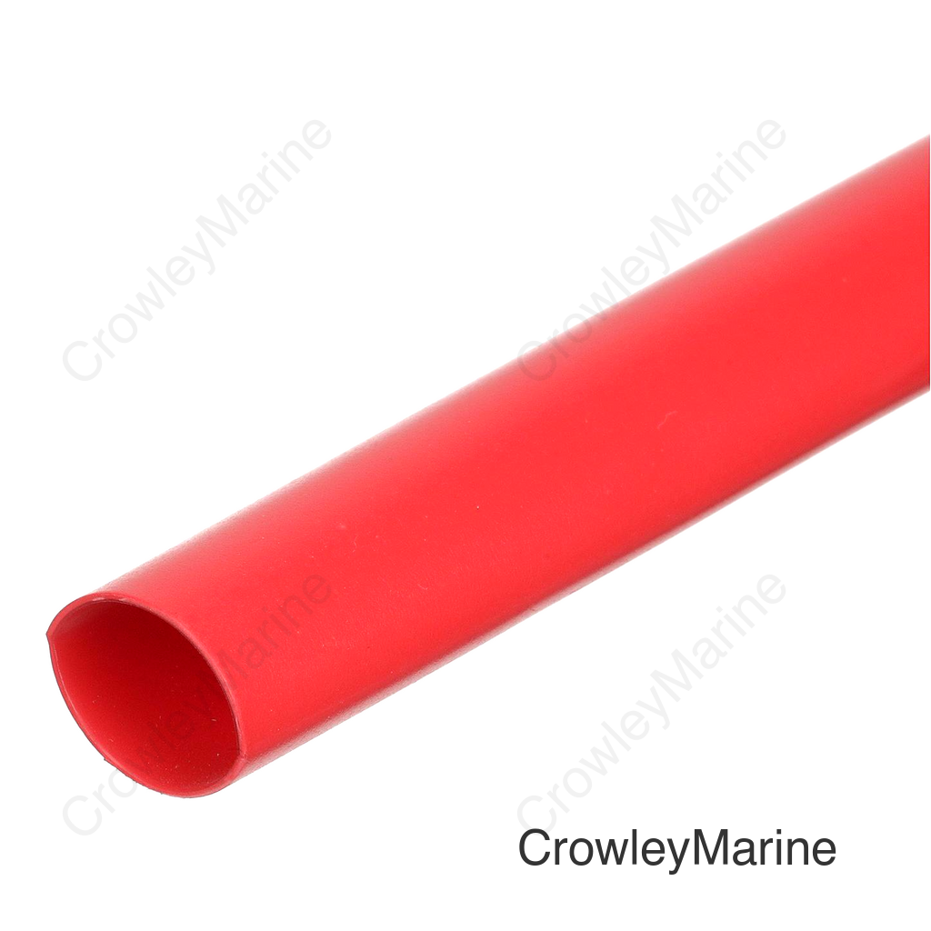 Seachoice Heat Shrink Tubing With Sealant, 48 In., Marine Grade, - 55-110°C Operating Temperature, Red, 1/2 In. X 48 In.