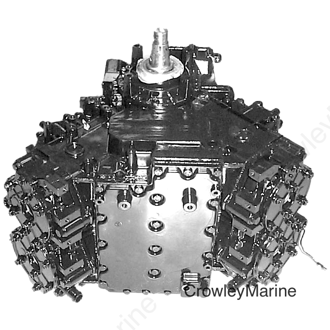 1988-1991 V4 Crossflow Flatback Powerhead -- 88, 90 HP - Remanufactured