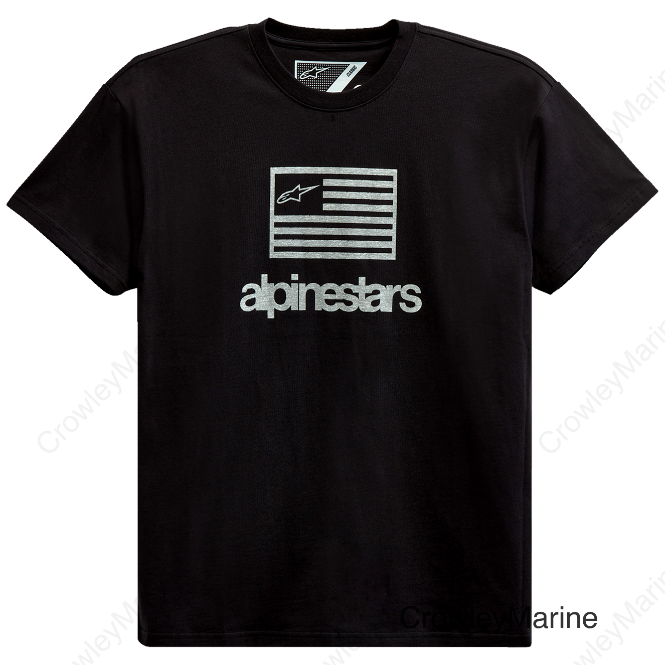 Flag T-Shirt - Black - XL