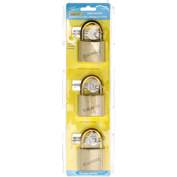 Seachoice Solid Brass Padlock, 2 in., Set of 3 Keyed Alike thumbnail-4
