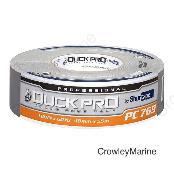 Shurtape 105458 PC 769 Duck Pro® Professional Grade Duct Tape, 1.88" x 180', Silver