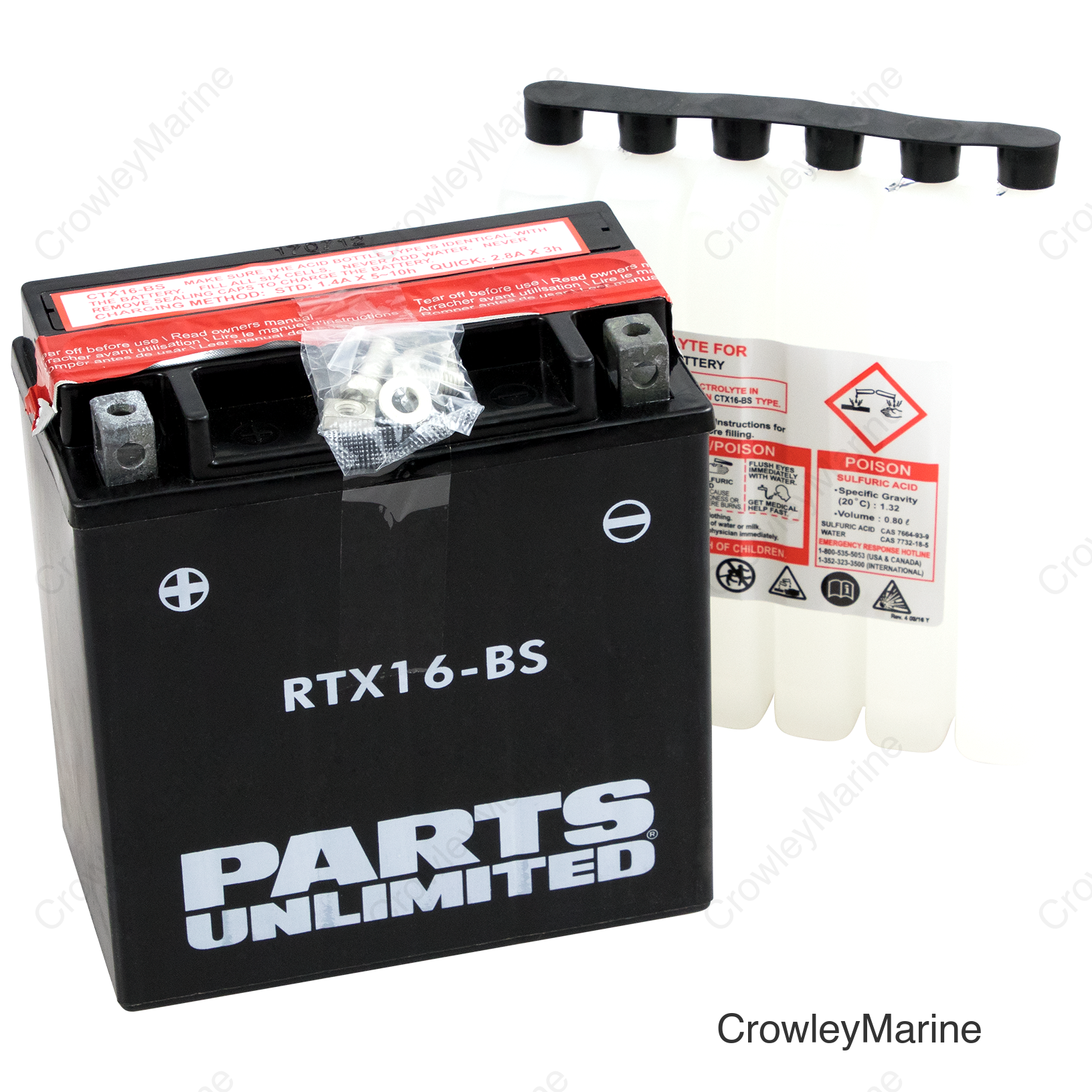 BATTERY YTX16-BS .8 LTR