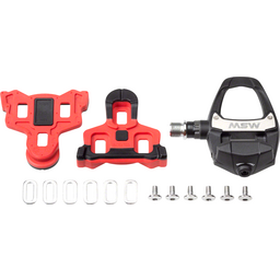 MSW Judo Pedals - Single Side Road Clipless Composite 9/16 Black