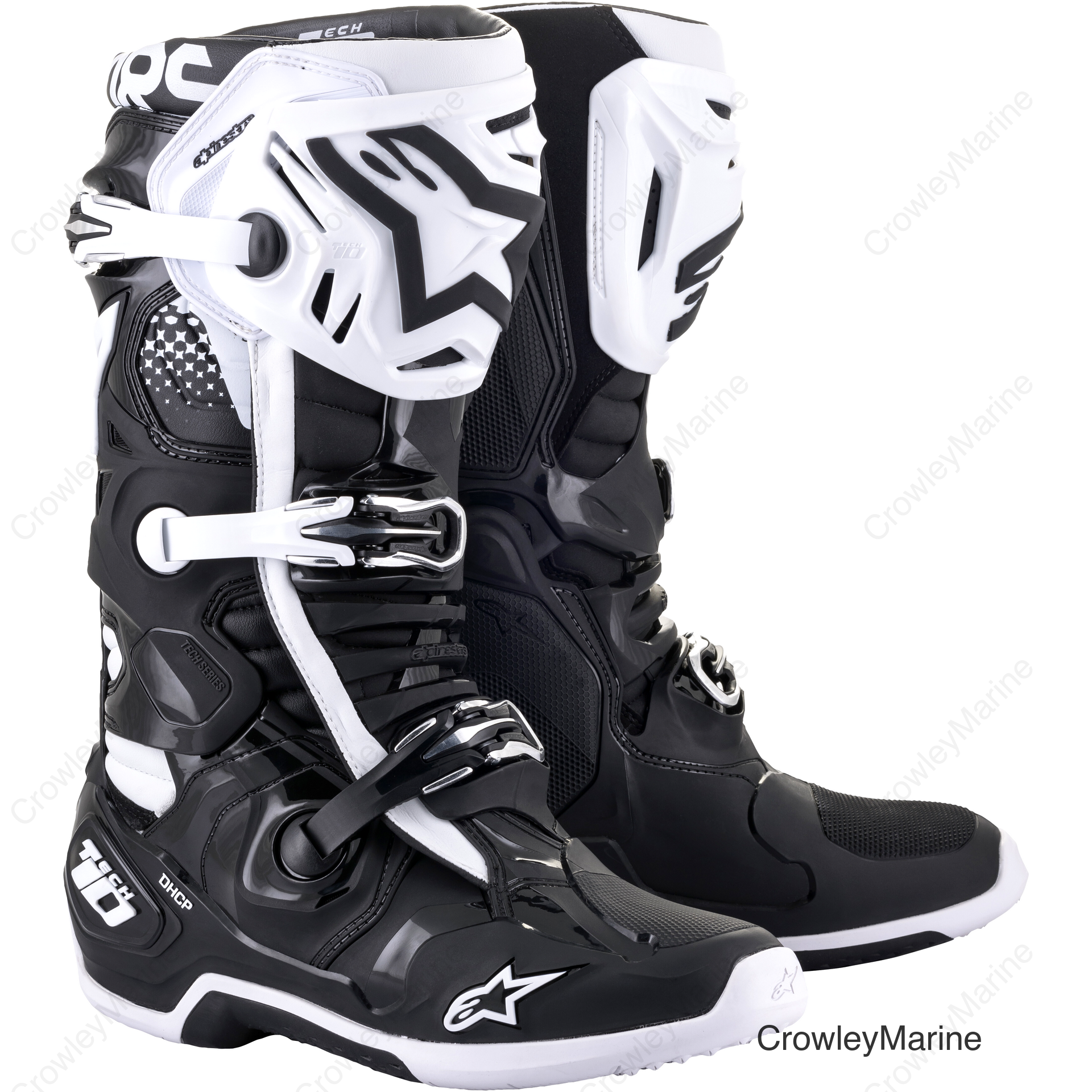 Tech 10 Boots - Black/White - US 13