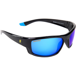 Seachoice 98831 "Cascades" Polarized Sunglasses, Frame: Shiny Black, Lens: Blue Mirror thumbnail-4