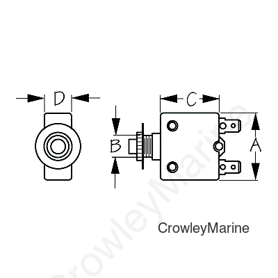 Seadog 4208151 Thermal Breaker 15 Amp