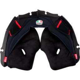 Pista GP RR Cheek Pads - Black/Red - Large thumbnail-3