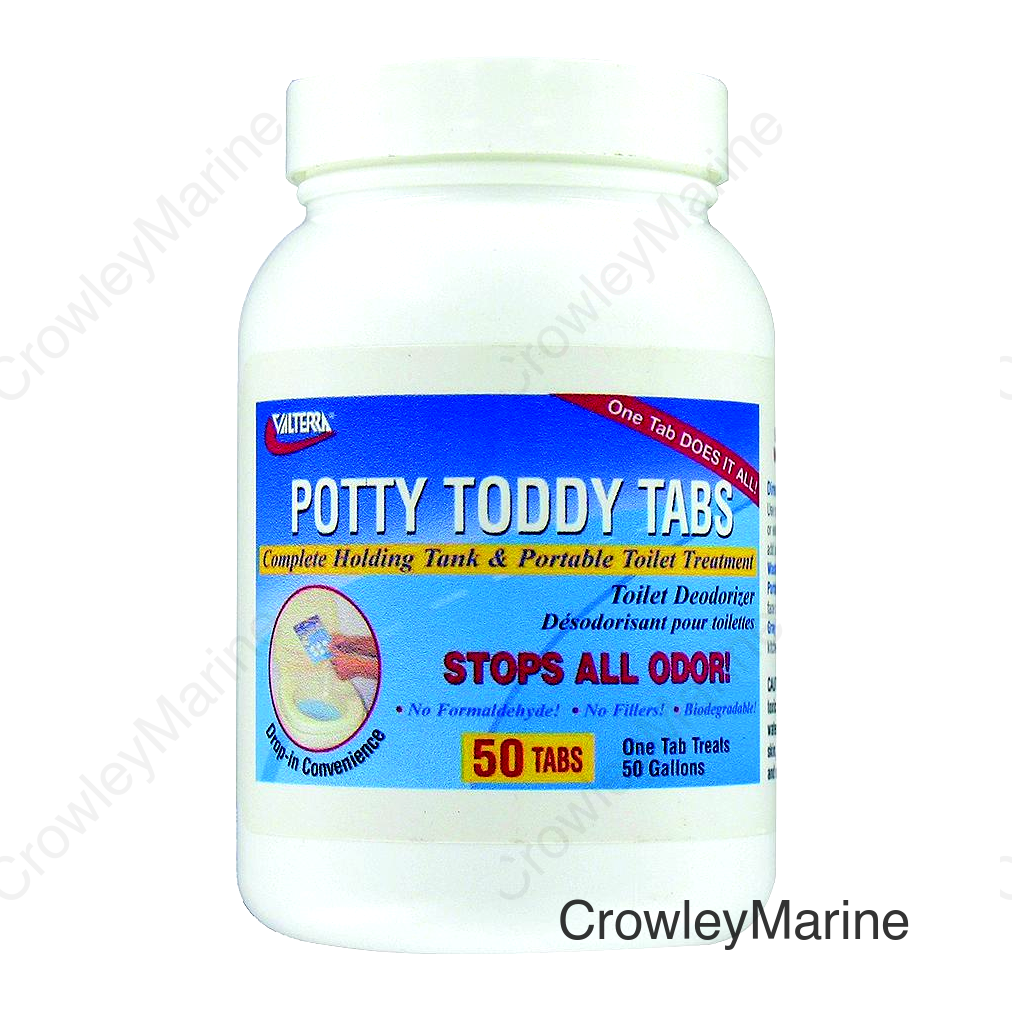 Valterra Q5004 Potty Toddy Tabs Non Toxic RV Toilet Odor Neutralizer Tablets