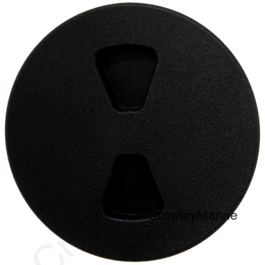 6 SCREW-OUT DECK PLATE-Black (DPS-6-1-DP)