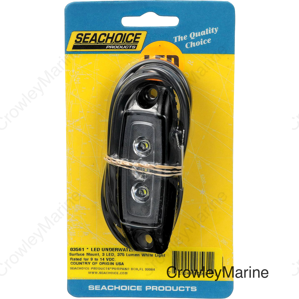 Seachoice Water Dragon LED Underwater Light, 3 White LEDs, 375 Lumens