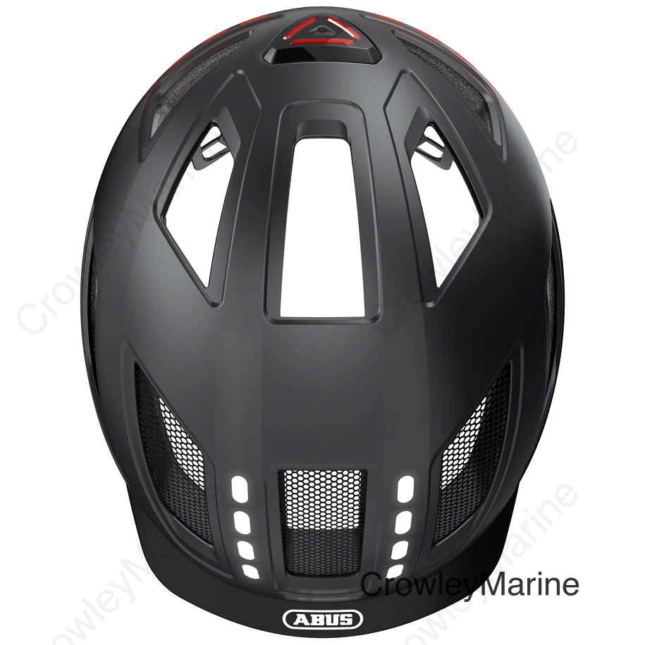 Abus Hyban 2.0 LED Helmet - Signal Black Large