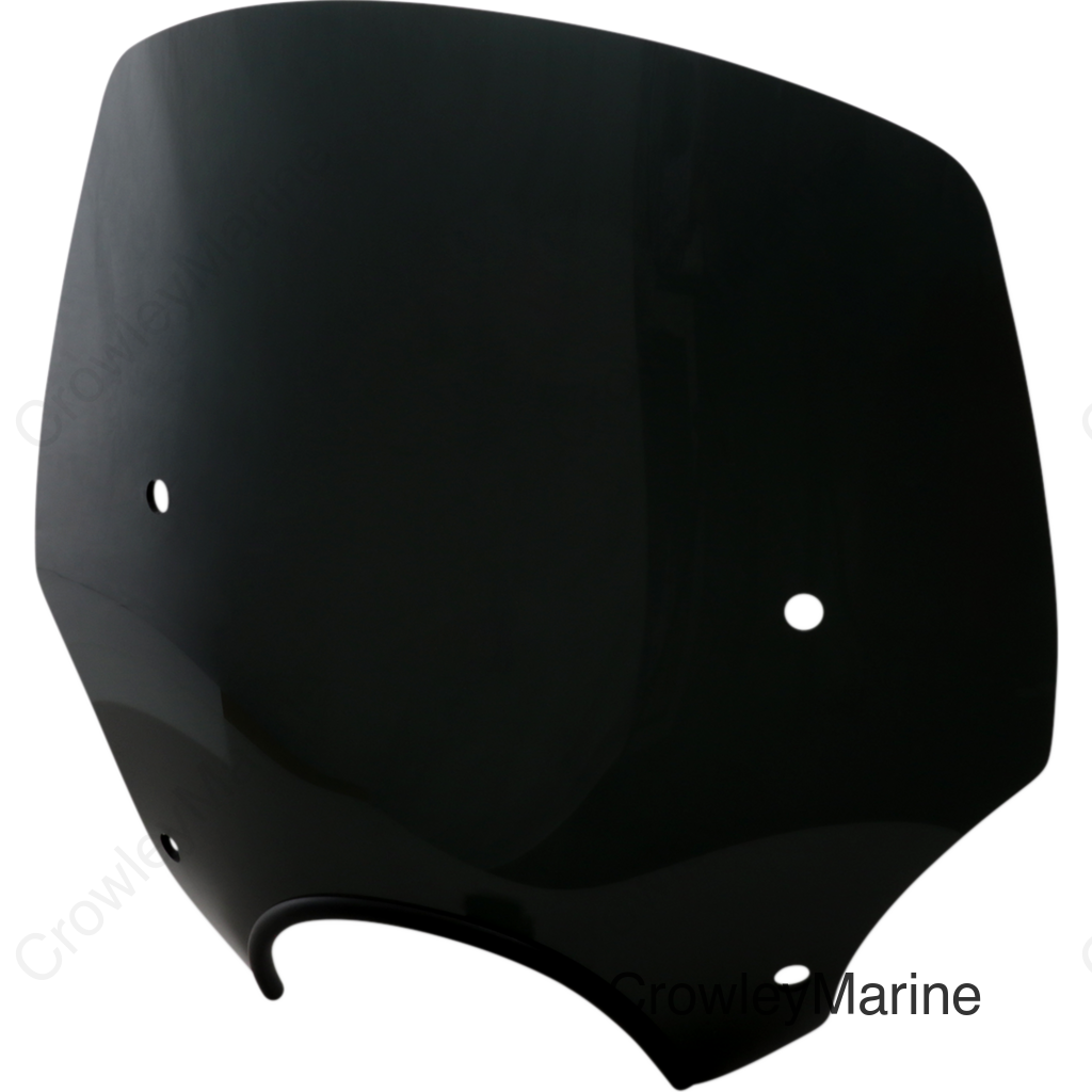 El Paso Windshield - 15" - 7" Headlight Cutout - Dark Black Smoke