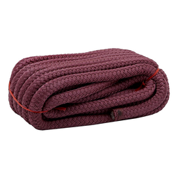 Seachoice Double-Braid Nylon Dock Line w/ Eye Splice, Pre-Shrunk, Heat Stabilized, 1/2 In. X 25 Ft., Burgundy thumbnail-1