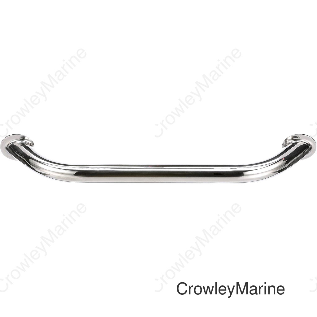 Seachoice Hand Rail, 12 in. Long, 304 Stainless Steel, Accepts 1/4-20 Bolts