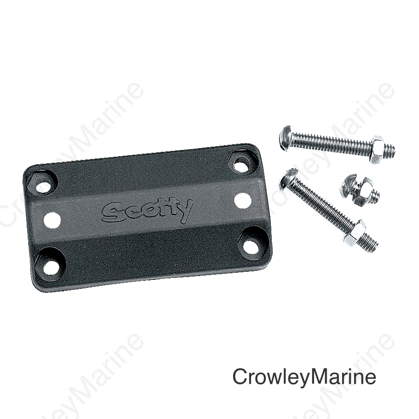 Scotty 242BK Rod Holder Rail Adapter, Black