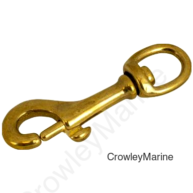 BRASS BABY SWIVEL EYEBOLT SNAP (139900)