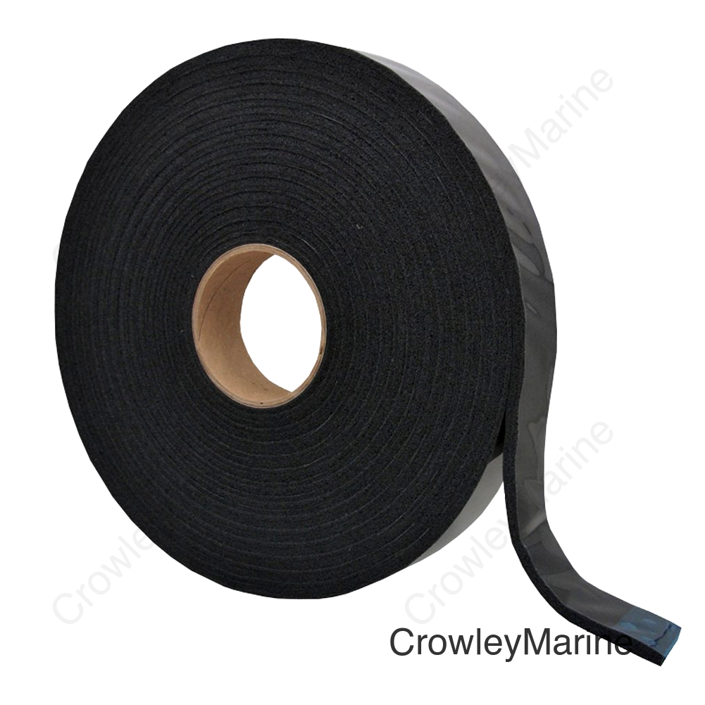 CAP TAPE BLACK W/MYLAR 3/16X1-1/2X3