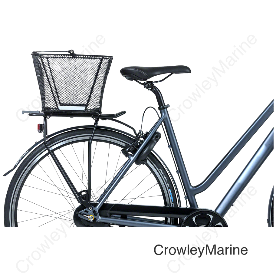 Basil Lesto MIK Rear Basket MIK Attachment Black