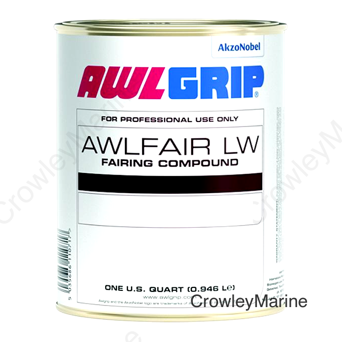 Awlfair LW Trowelable Fairing Compound Fast Converter, Red Qt.