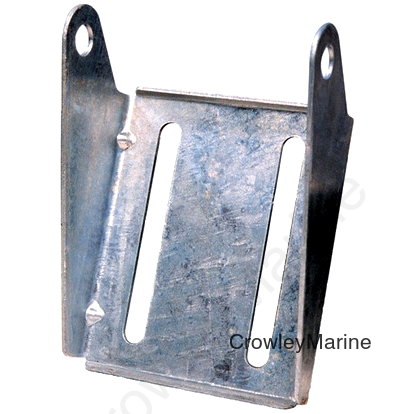 Marine Roller Bracket, 8" Wide, 1-Piece Panel Style, Galvanized (404918)