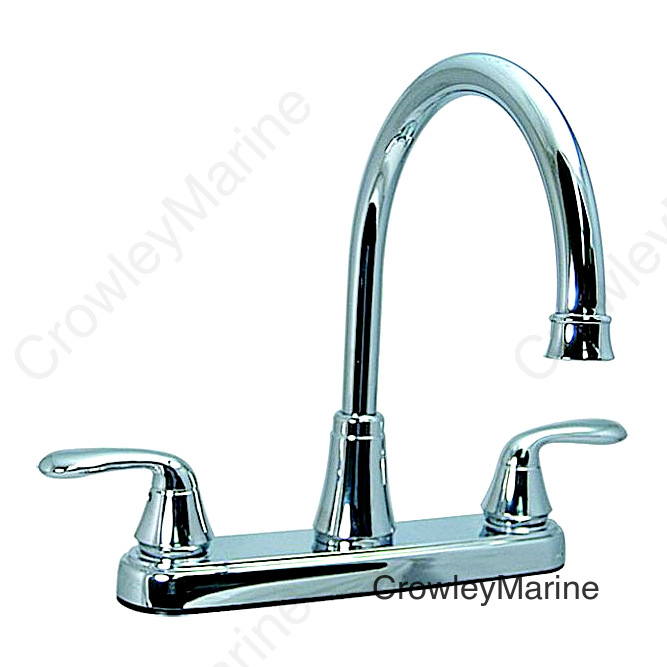 Valterra Phoenix Two Handle 8" Hi-Arc Hybrid RV Bathroom Lavatory Faucet