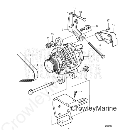 V-Belt - Volvo Penta (3809625)