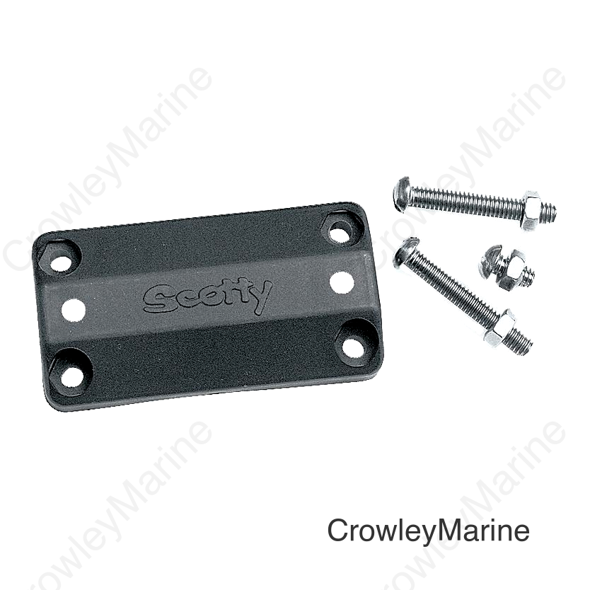 Scotty 242BK Rod Holder Rail Adapter, Black