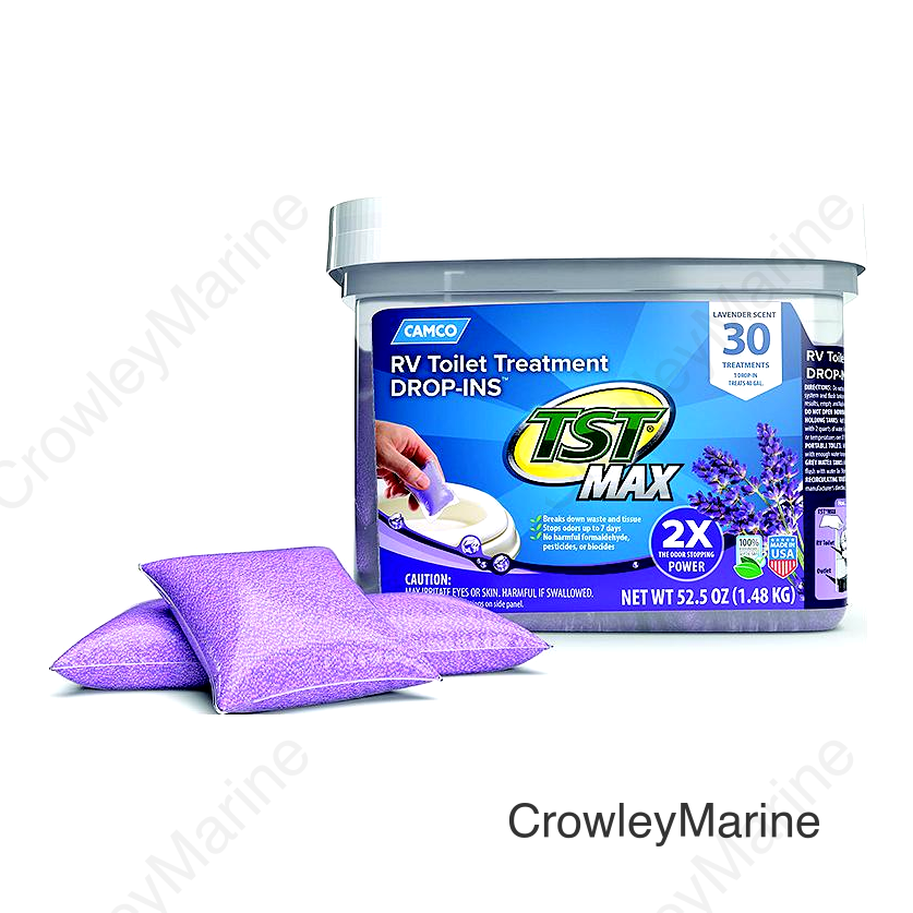 Camco 41553 TST Max Toilet Treatment Drop-Ins, 30 Pack, Lavender