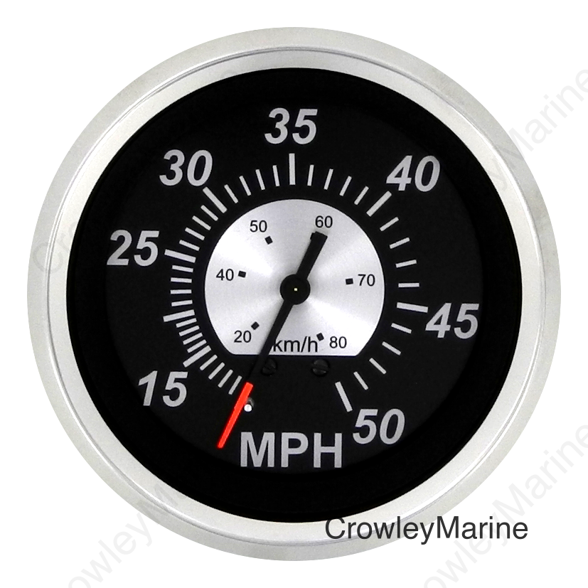 Black Sterling 50 MPH Speedo - Head