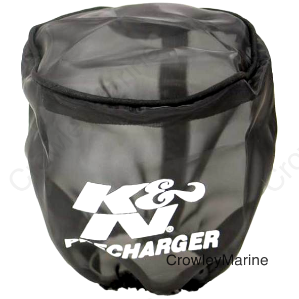 K&N Precharger Air Filter Wrap Black Universal 4in. Height 4in. Inside Diameter