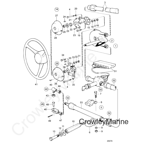 Steering Cable(V2) - Volvo Penta (3848183)